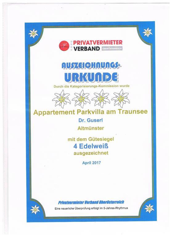 אלטמונסטר Apartment Parkvilla Traunsee מראה חיצוני תמונה